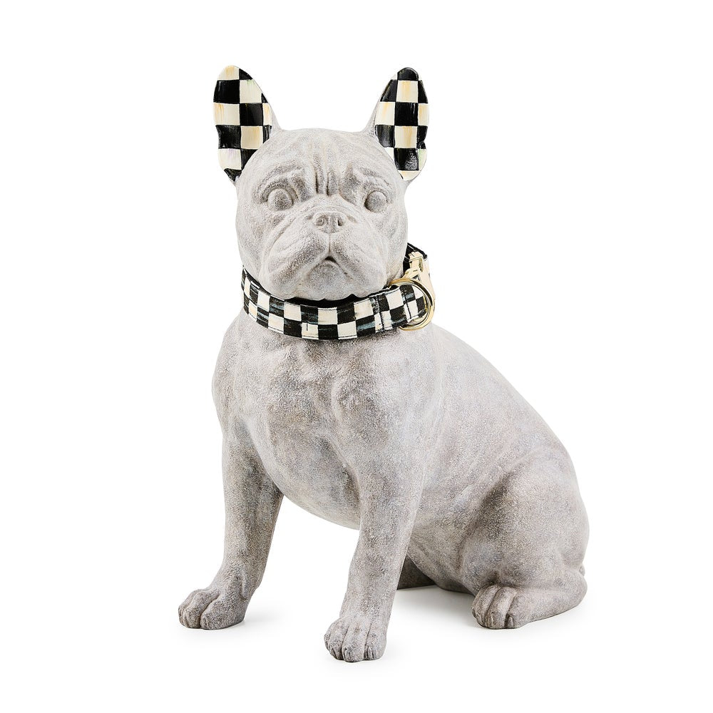 Courtly Check Dog Figurine