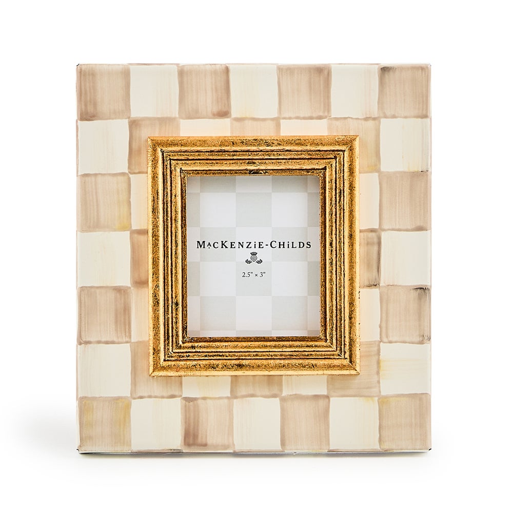 MACKENZIE-CHILDS Mackenzie-chilllds Mocha Check Frame