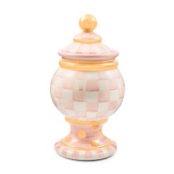 Alternative view of MACKENZIE-CHILDS Mackenzie-chilllds Rosy Check Ceramic Canister