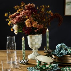 Alternative view of Mackenzie-chilllds Sterling Check Pedestal Vase