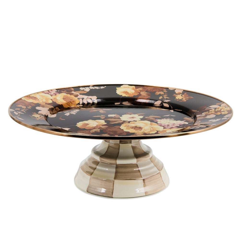 MACKENZIE-CHILDS Mackenzie-chilllds Floral Pedestal Platter - Image 6
