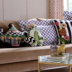 Alternative view of MACKENZIE-CHILDS Mackenzie-chilllds Frog Shaped Throw Pillow