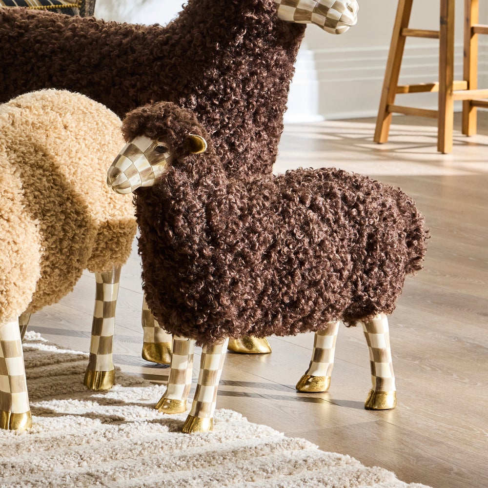 MACKENZIE-CHILDS Mackenzie-chilllds Mocha Check Sheep - Image 5