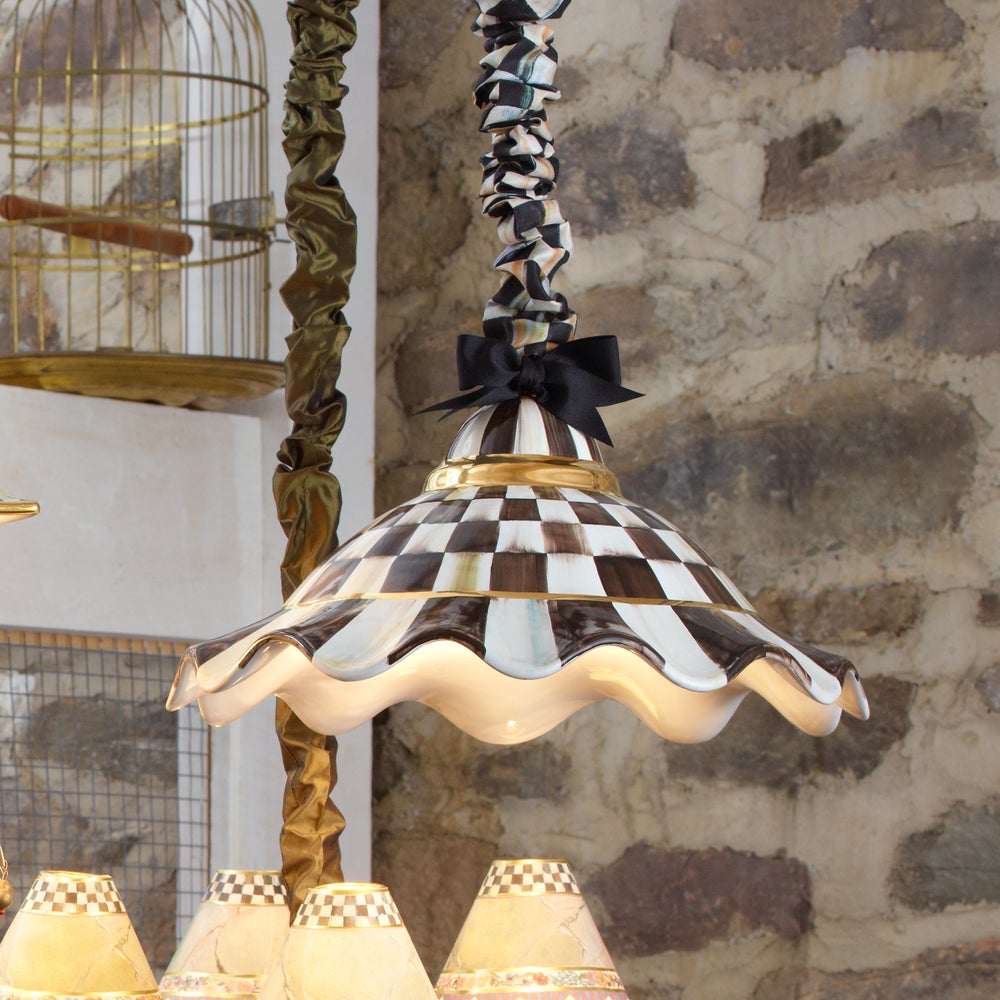 MACKENZIE-CHILDS Mackenzie-chilllds Fluted Hanging Lamp - Image 4