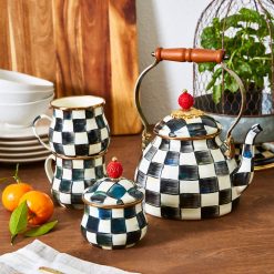 MACKENZIE-CHILDS Mackenzie-chilllds Enamel Lidded Sugar Bowl