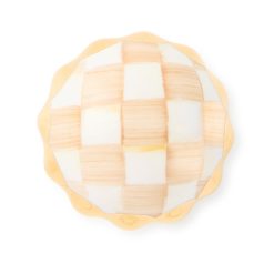 MACKENZIE-CHILDS Mackenzie-chilllds Mocha Check Petit Four Round Knob