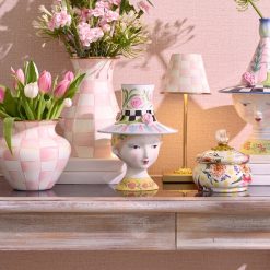 Alternative view of MACKENZIE-CHILDS Mackenzie-chilllds Rosy Meadow Lady Rose Lidded Vase