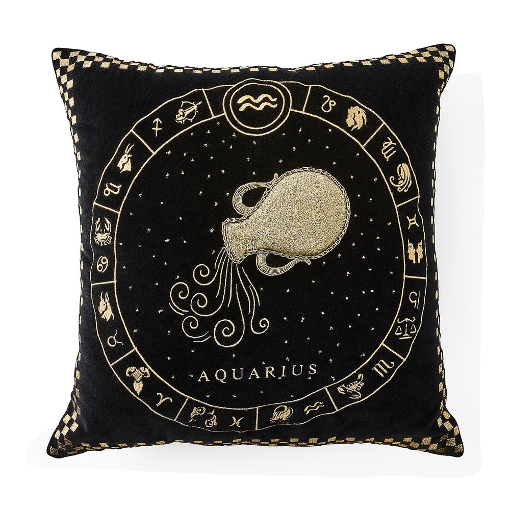 Mackenzie-chilllds Zodiac Throw Pillow - Image 2