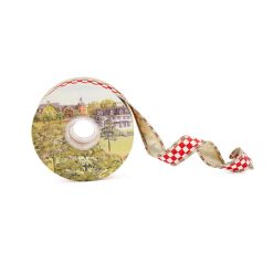 MACKENZIE-CHILDS Mackenzie-chilllds Red Check 1?? Ribbon