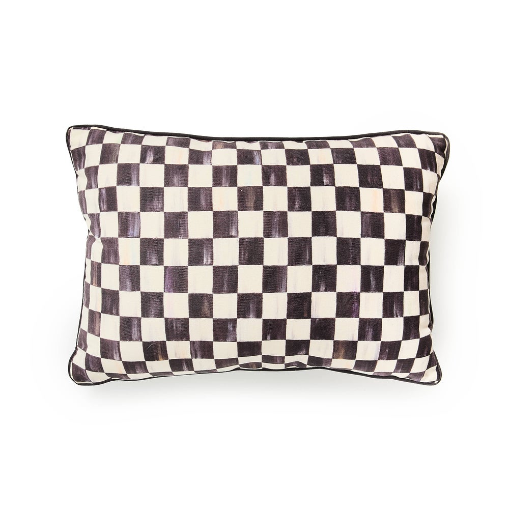 Courtly Check Printed Outdoor Pillow - Image 2
