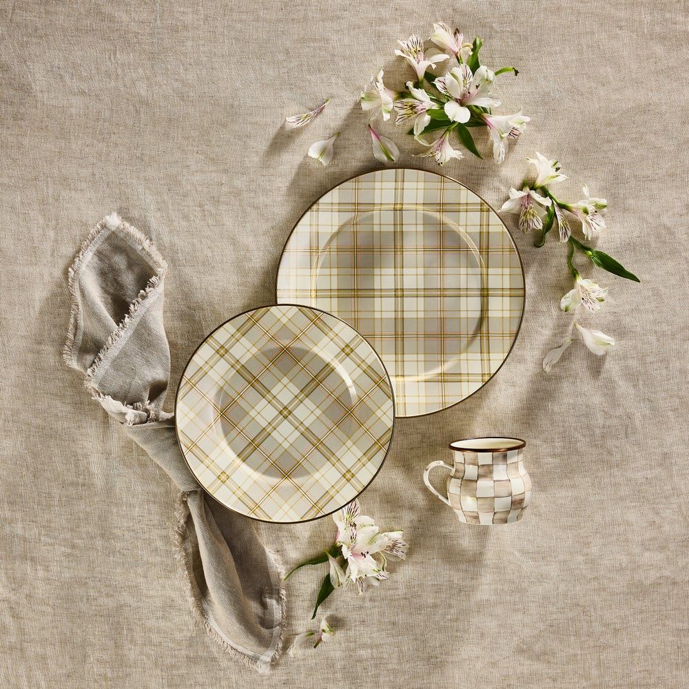 MACKENZIE-CHILDS Mackenzie-chilllds Latte Tartan Dinnerware - Image 3