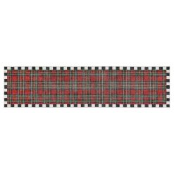 MACKENZIE-CHILDS Mackenzie-chilllds Royal Stewart Tartan Red 2??6?? x 10?? Washable Runner