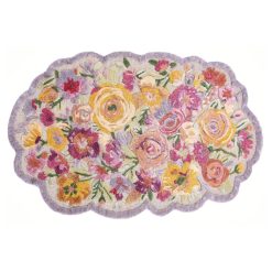 Alternative view of MACKENZIE-CHILDS Mackenzie-chilllds Scalloped Flower Meadow Rug