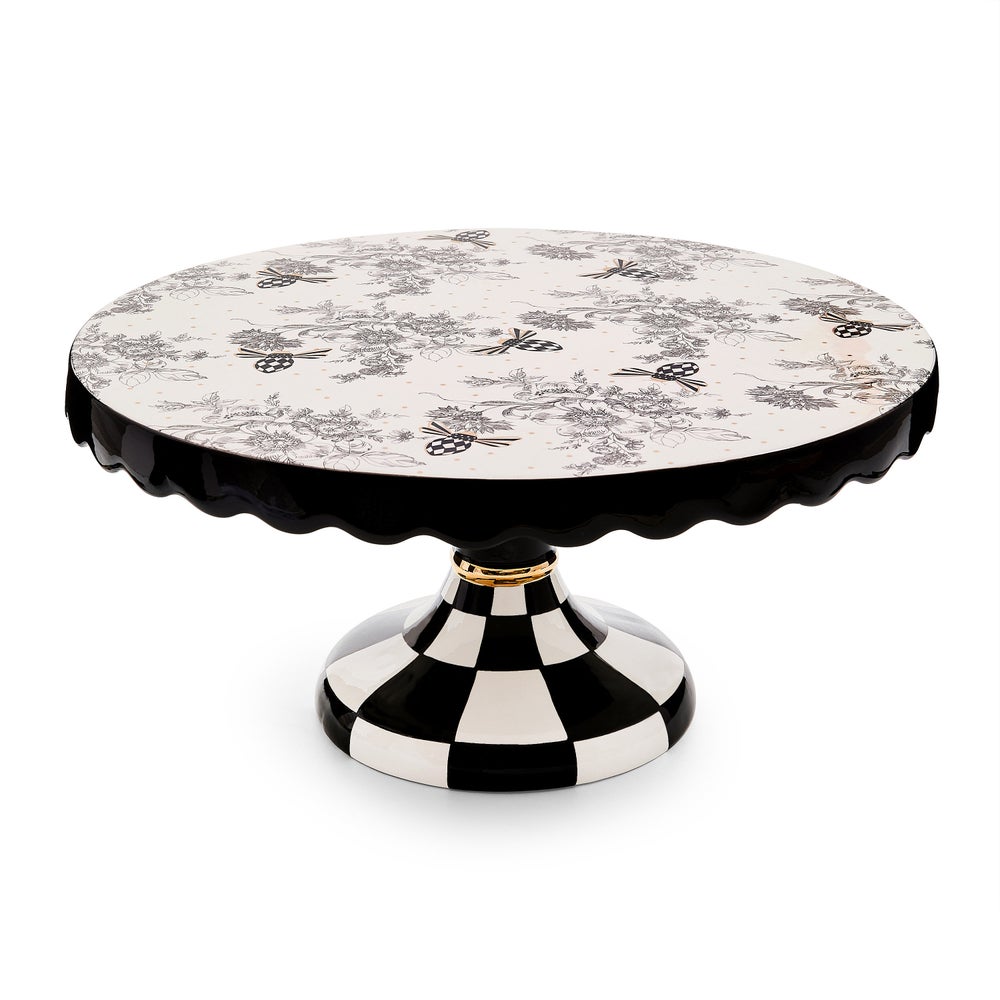 Bee Toile Pedestal Platter - Image 2