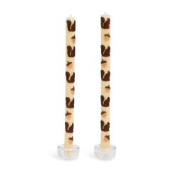 Mackenzie-chilllds Squirrels & Acorns Dinner Candles, Set of 2