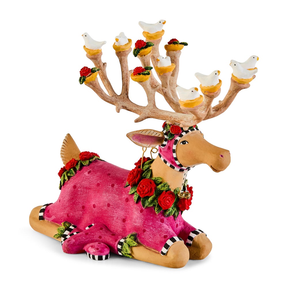 MACKENZIE-CHILDS Mackenzie-chilllds Patience Brewster Dash Away Sitting Reindeer - Image 11