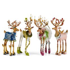 MACKENZIE-CHILDS Mackenzie-chilllds Patience Brewster Dash Away Reindeer Figure Set-B