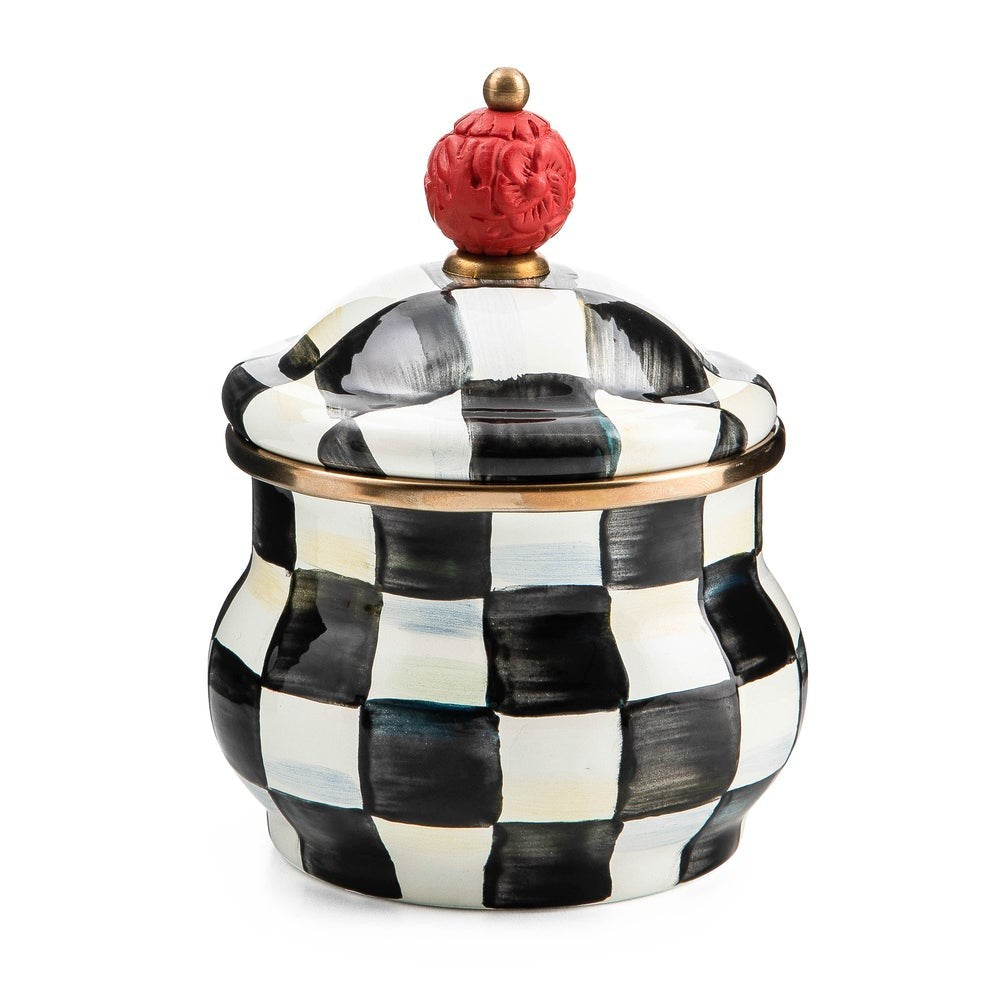 MACKENZIE-CHILDS Mackenzie-chilllds Enamel Lidded Sugar Bowl - Image 2