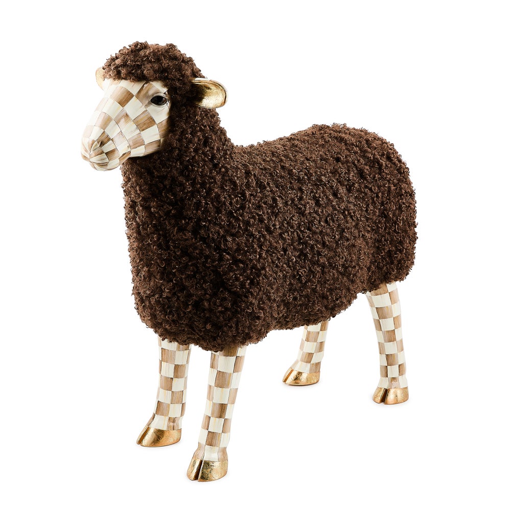 MACKENZIE-CHILDS Mackenzie-chilllds Mocha Check Sheep - Image 3