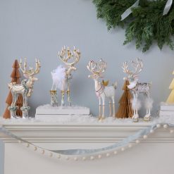 Alternative view of MACKENZIE-CHILDS Mackenzie-chilllds Patience Brewster Moonbeam Reindeer Figure Set-A
