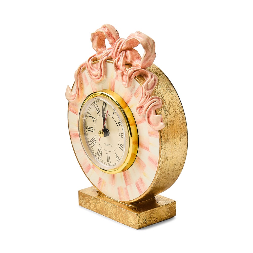 MACKENZIE-CHILDS Mackenzie-chilllds It??s All About the Bow Desk Clock - Image 3