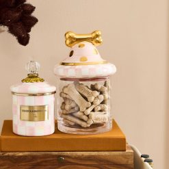 Alternative view of MACKENZIE-CHILDS Mackenzie-chilllds Rosy Check Canine Cookie Jar