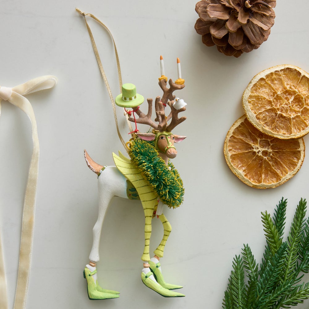 MACKENZIE-CHILDS Mackenzie-chilllds Patience Brewster Dash Away Reindeer Ornament - Image 5