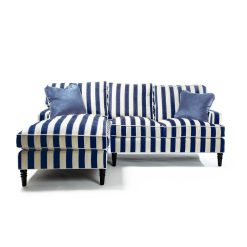 Alternative view of MACKENZIE-CHILDS Mackenzie-chilllds Marquee Navy Stripe Furniture Collection