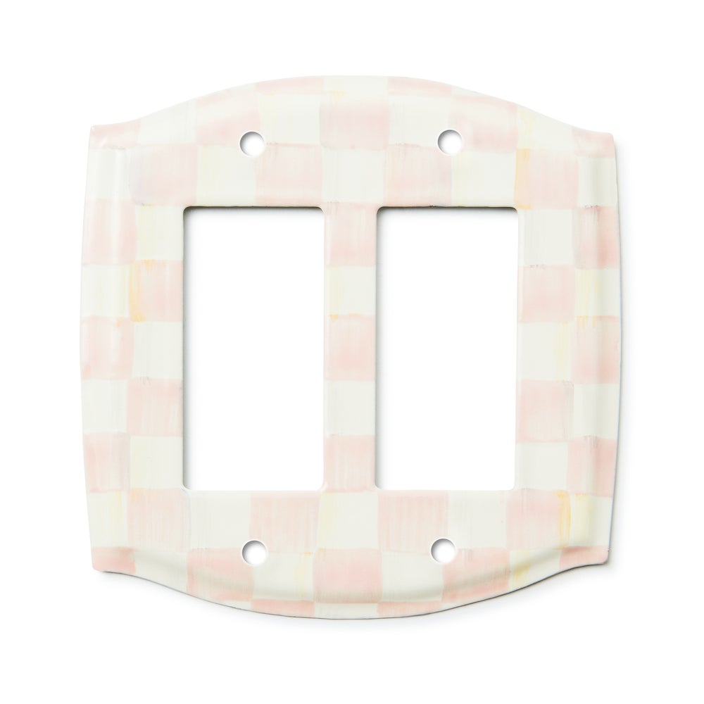 MACKENZIE-CHILDS Mackenzie-chilllds Rosy Check Switch Plate - Image 2