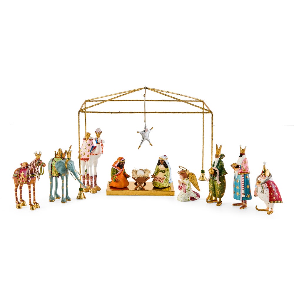 MACKENZIE-CHILDS Mackenzie-chilllds Patience Brewster World Edition Mini Nativity Introductory Set