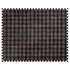 Mackenzie-chilllds Stewart Tartan Black 8′ x 10′ Washable Rug