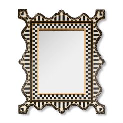 Alternative view of Check & Stripe Wall Mirror