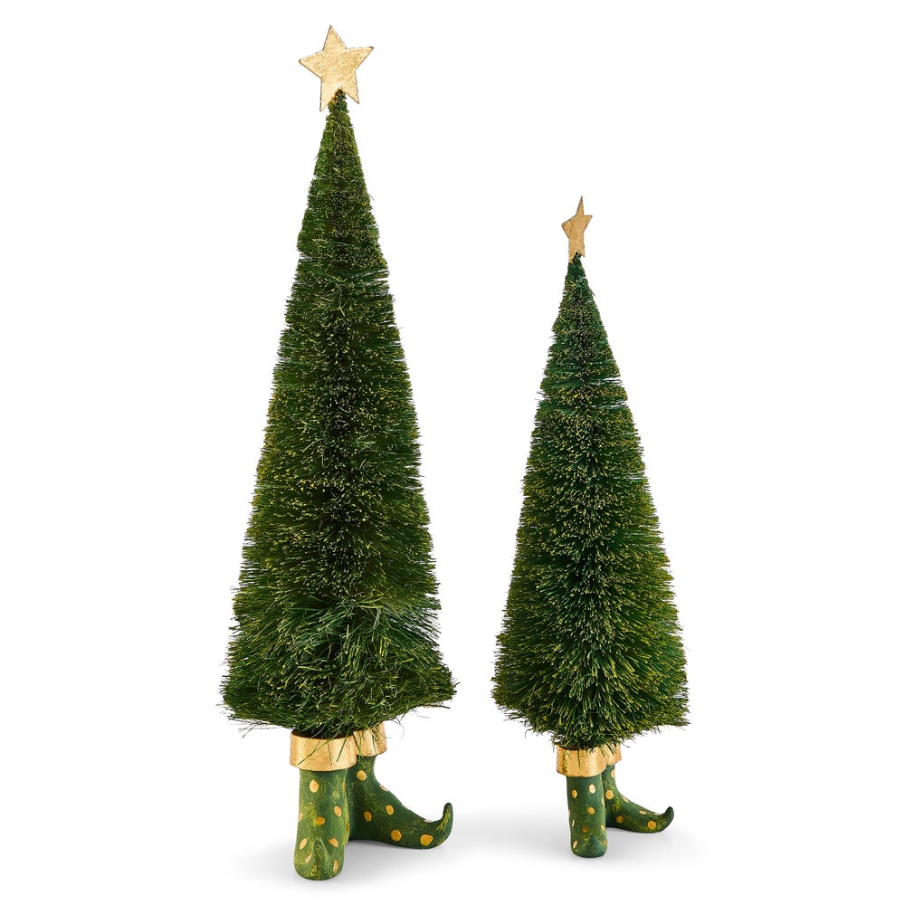 MACKENZIE-CHILDS Mackenzie-chilllds Patience Brewster Dash Away Sisal Elf Tree Figures - Image 6