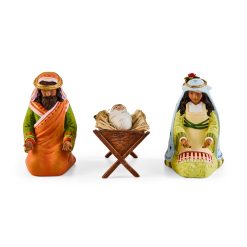 Alternative view of MACKENZIE-CHILDS Mackenzie-chilllds Patience Brewster Nativity World Figures