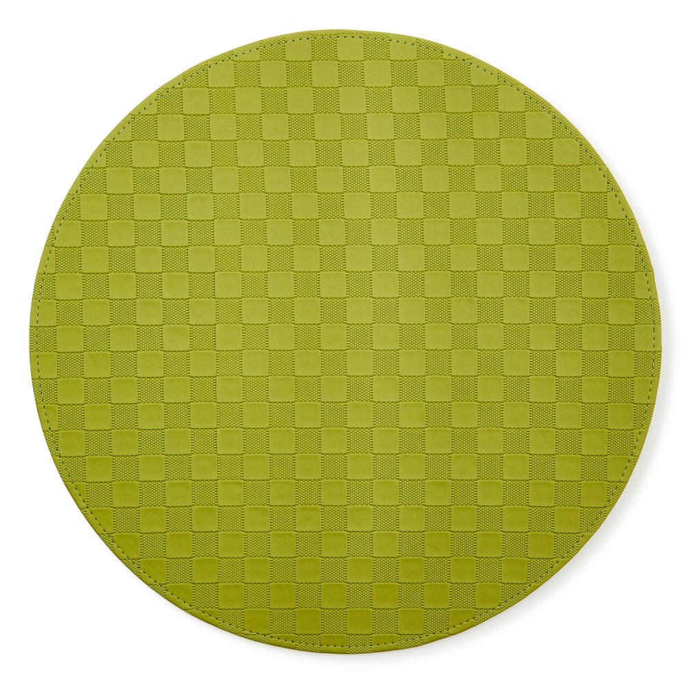 Check Faux Leather Placemat - Image 4