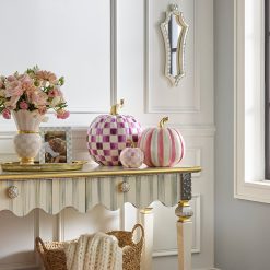 Alternative view of Bubblegum Pink Check Mini Pumpkin