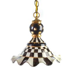 Alternative view of Check Ceramic Pendant Lamp