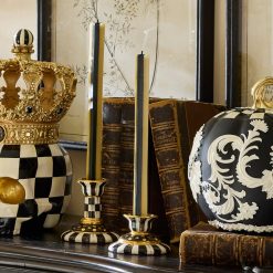 Alternative view of Courtly Check Small Ceramic Candlestick