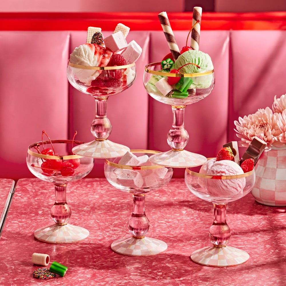 MACKENZIE-CHILDS Mackenzie-chilllds Rosy Check Glassware - Image 11