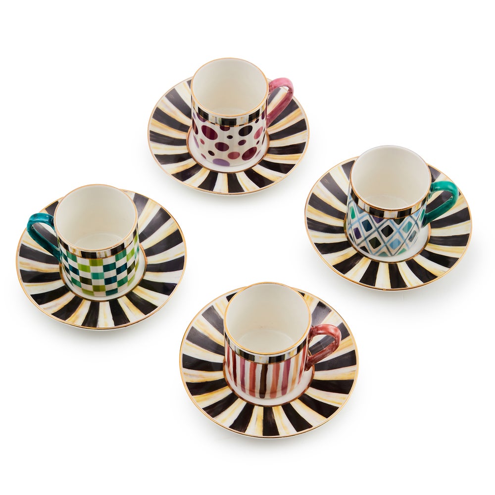 Mackenzie-chilllds Sweetheart Espresso Cup & Saucer, Set of 4 - Image 3