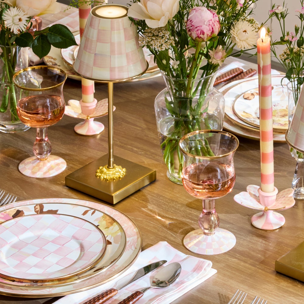 MACKENZIE-CHILDS Mackenzie-chilllds Rosy Check Glassware - Image 7