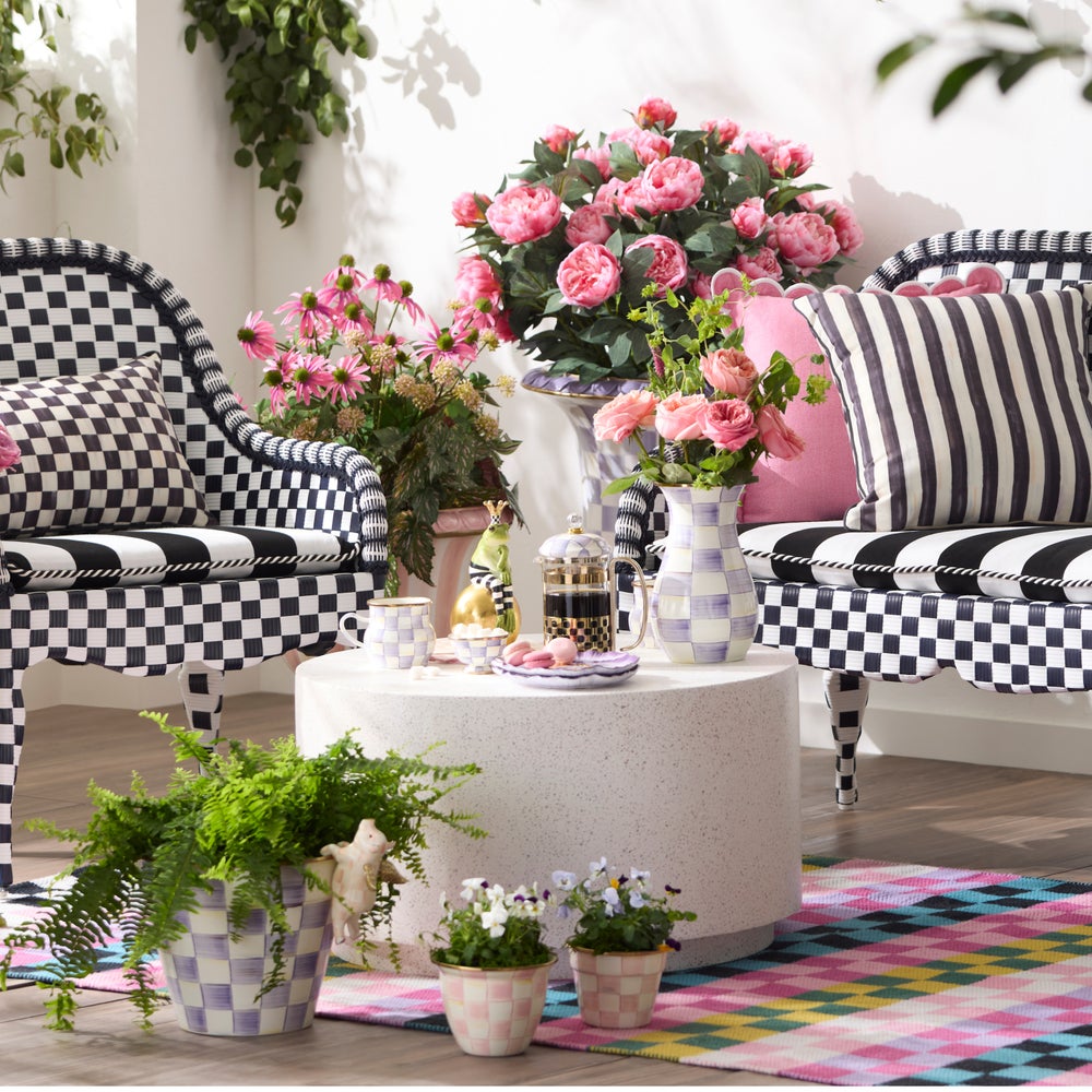 Calypso Checked Indoor/Outdoor Rug - Image 7