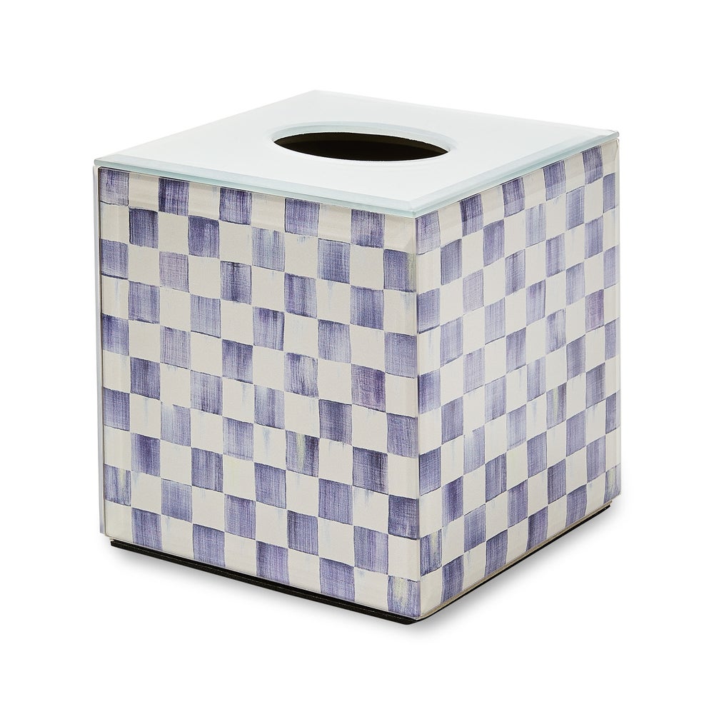 Mackenzie-chilllds Violet Check Glass Bath Collection