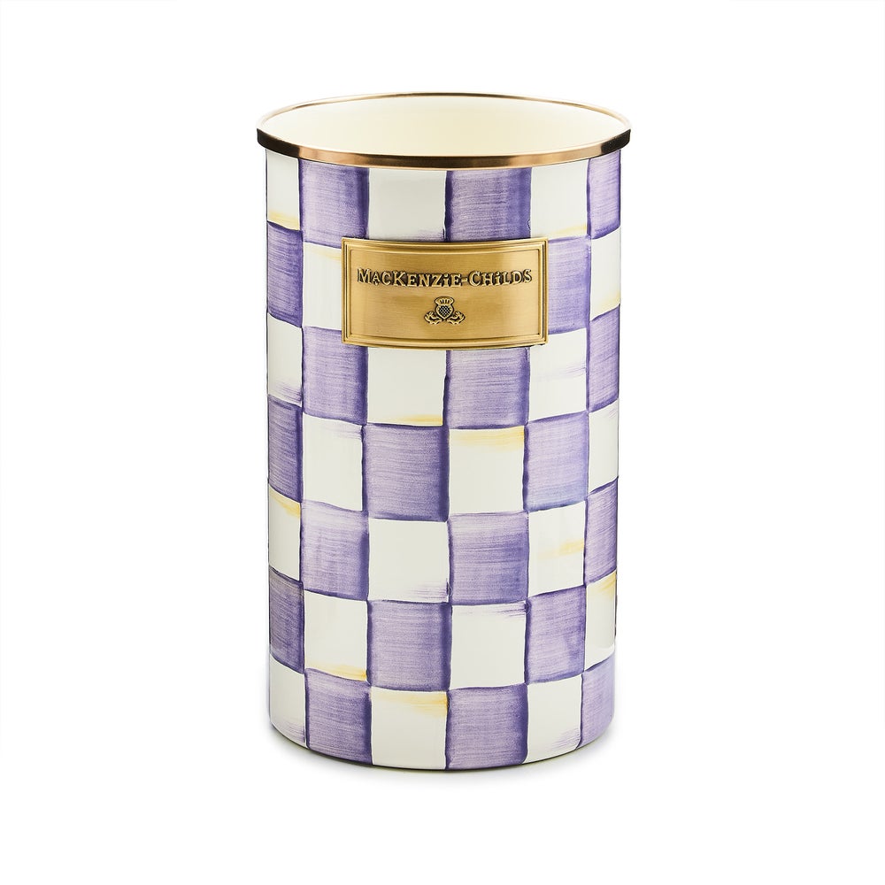 Check Enamelware Utensil Holder - Image 8