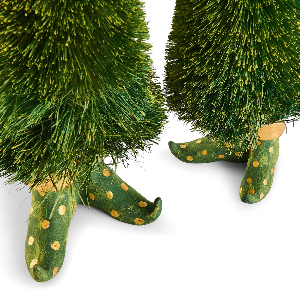 MACKENZIE-CHILDS Mackenzie-chilllds Patience Brewster Dash Away Sisal Elf Tree Figures - Image 8
