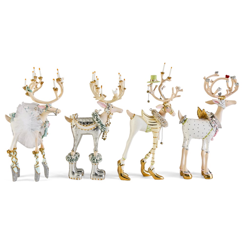 MACKENZIE-CHILDS Mackenzie-chilllds Patience Brewster Moonbeam Reindeer Figure Set-A - Image 7