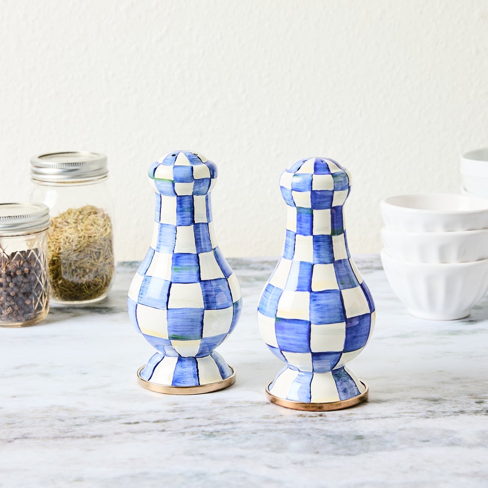 MACKENZIE-CHILDS Mackenzie-chilllds Enamel Salt & Pepper Shakers - Image 3