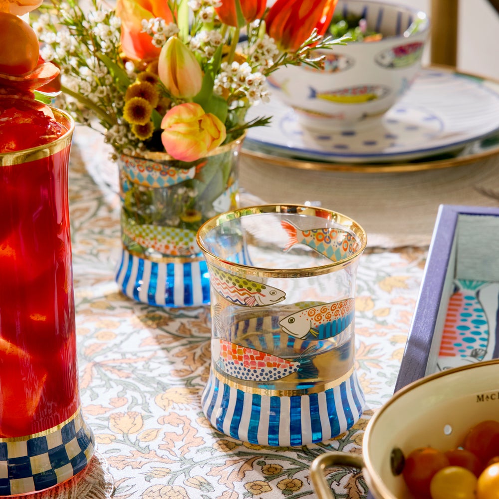 MACKENZIE-CHILDS Mackenzie-chilllds Go Fish Glassware - Image 8