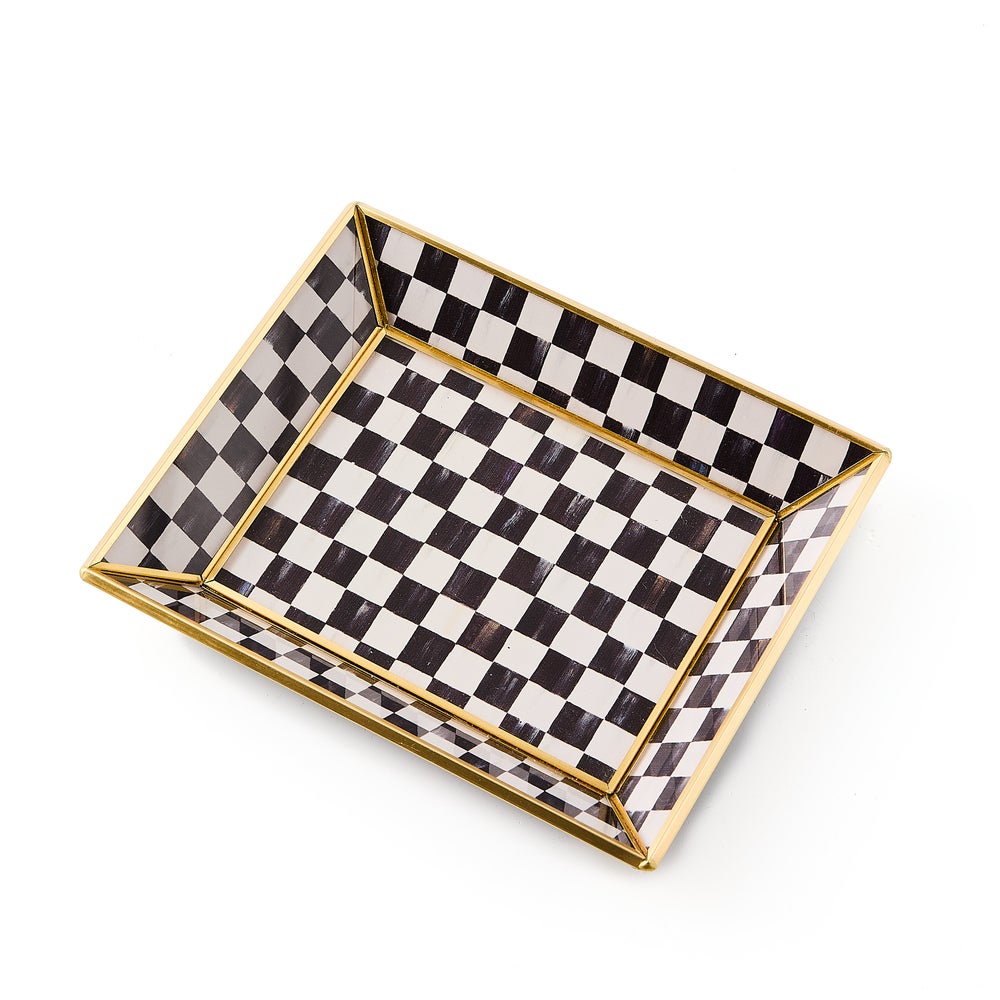 Courtly Check Glass Bath Collection - Image 14