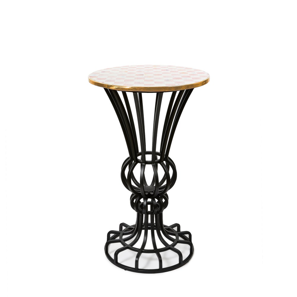 Check Pedestal Accent Table - Image 5
